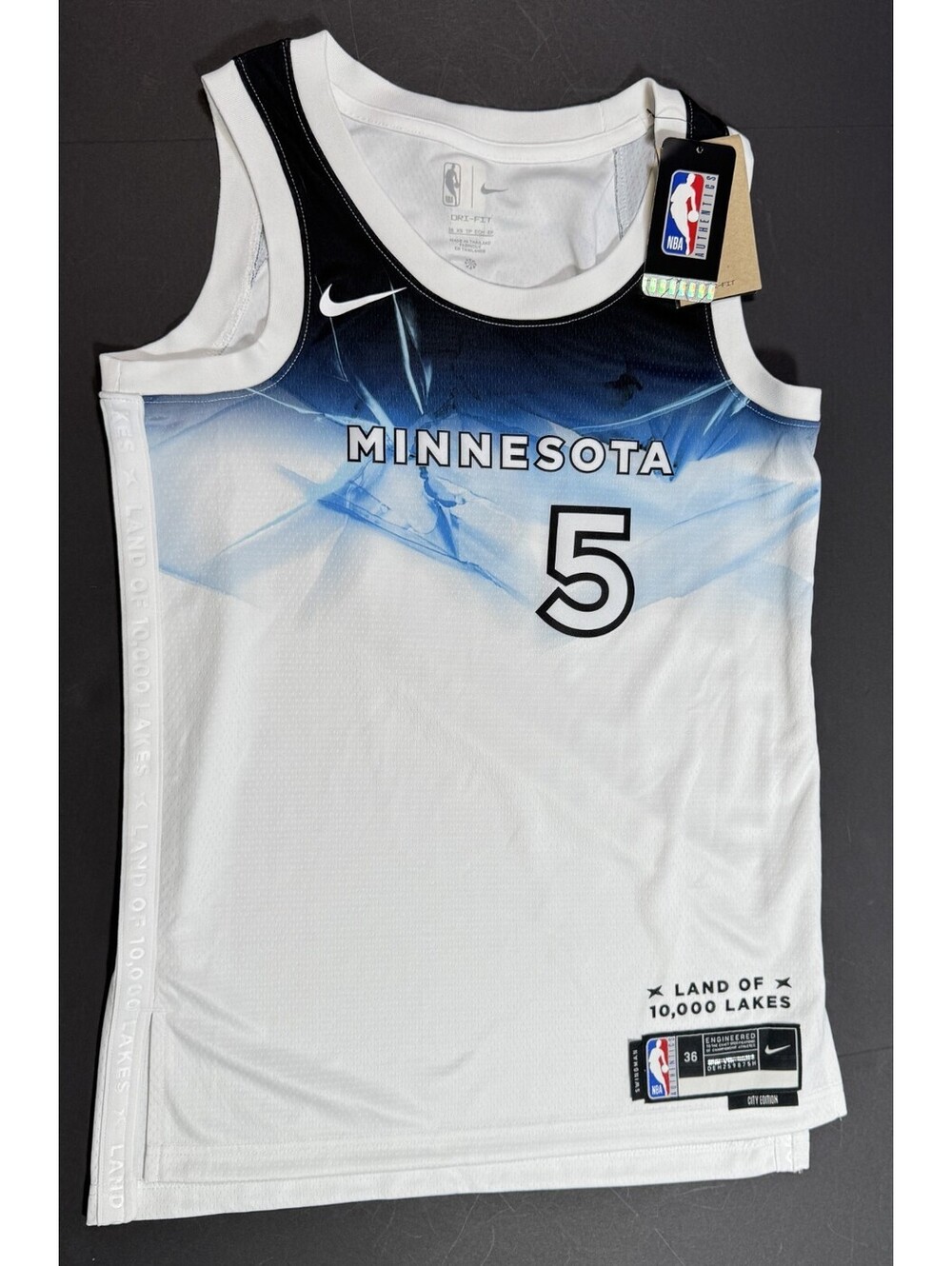 Nike Anthony Edwards #5 Timberwolves Swingman City Edition Jersey Mens XS NWT